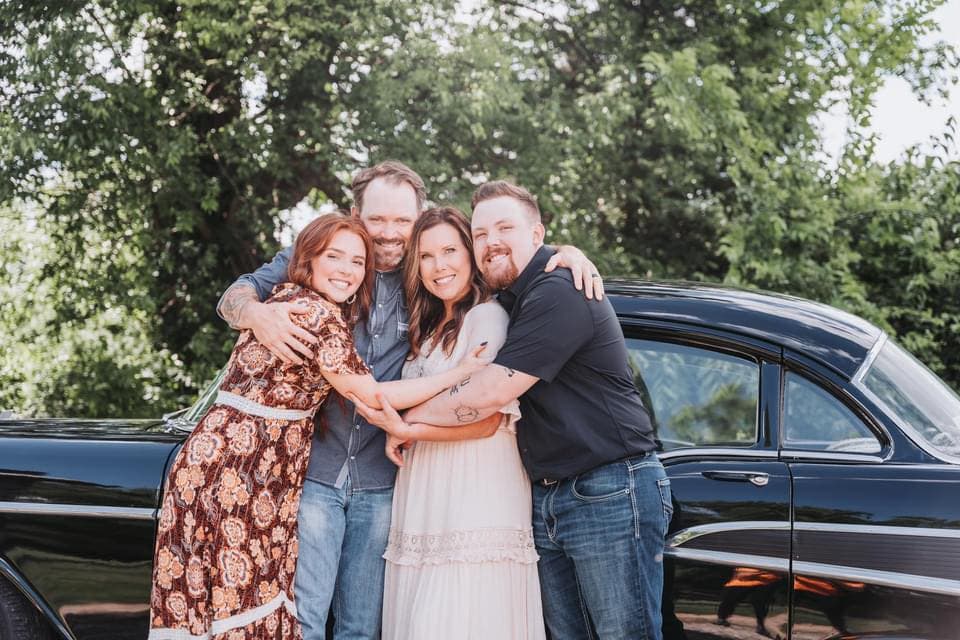 Samantha with her family